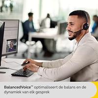 Jabra Engage 40 bedrade stereo headset met inline call control, noise cancelling-technologie en USB-C kabel - werkt met alle toonaangevende Unified Communication-platforms zoals Zoom, Unify - zwart - thumbnail