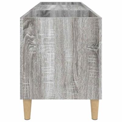 Platenkast 121x38x48 cm bewerkt hout grijs sonoma eikenkleurig - thumbnail