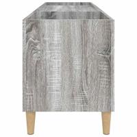 Platenkast 121x38x48 cm bewerkt hout grijs sonoma eikenkleurig - thumbnail