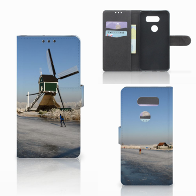LG V30 Flip Cover Schaatsers LG V30 Flip Cover Schaatsers