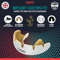 Opro 790001 Instant Custom Dentist Fit Mouthguard Braces - Navy-Gold - SR - thumbnail