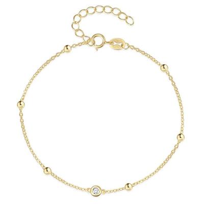 Titel: Elenza 925 Sterling Zilveren Armband met Gouden Details