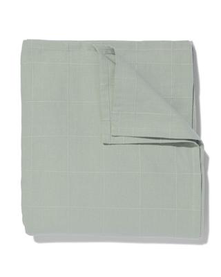 HEMA Tafelkleed met ruiten 140x240 katoen groen (groen)