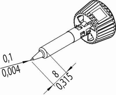 Ersa 0142PDLF01/SB Soldeerpunt Potloodvorm Grootte soldeerpunt 0.10 mm Inhoud: 1 stuk(s)