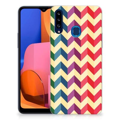 Samsung Galaxy A20s | TPU bumper | Zigzag Multi Color Samsung Galaxy A20s | TPU bumper | Zigzag Multi Color