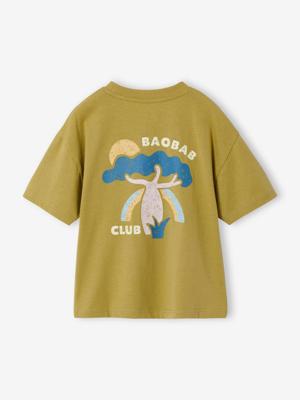 T-shirt met korte mouwen voor jongens komijn