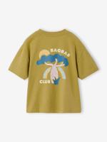 T-shirt met korte mouwen voor jongens komijn - thumbnail