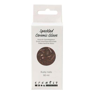 Creativ Company Https://www.cchobby.nl/gespikkeld-keramiekglazuur-999-1060-c-dekkend-rusty-nails-60-ml-1-doosje