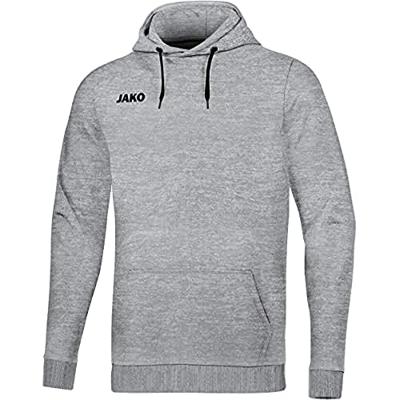 JAKO 6765 Sweater Met Kap Base - Lichtgrijs Gemeleerd - XXL JAKO 6765 Sweater Met Kap Base - Lichtgrijs Gemeleerd - XXL