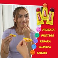 Vochtinbrengende Lippenbalsem Carmex Triplo Transparant Spf 15 Aardbei ananas Kers 3 Onderdelen (3 Stuks) - thumbnail