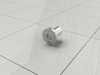 Wiesbaden stabilisatiestang plafondbevestiging rond 100 cm inkortbaar - thumbnail