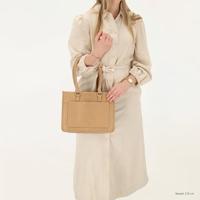 Hide & stitches jura leren schoudertas-Sand - thumbnail