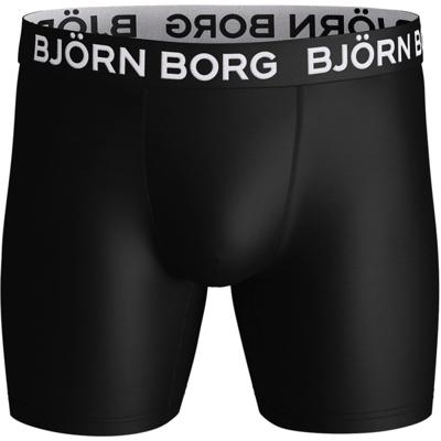 Heren boxershort - Performance - 1-Pack - Black - Zwart microfiber ondergoed