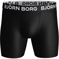 Heren boxershort - Performance - 1-Pack - Black - Zwart microfiber ondergoed - thumbnail