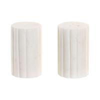 Peper- en Zoutvat Home ESPRIT Wit Stads 4,5 x 4,5 x 8 cm - thumbnail