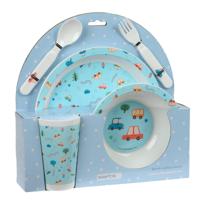 Kinderen servies set Safta Coches Polyester 26 x 26 x 9 cm - thumbnail