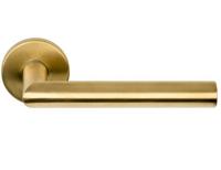 Formani Basics LB2-19 EN1906/3 deurkruk geveerd op rozet - PVD mat goud - thumbnail