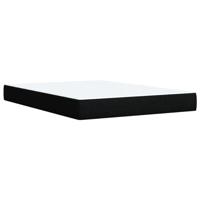 Boxspring met matras stof zwart 140x200 cm - thumbnail