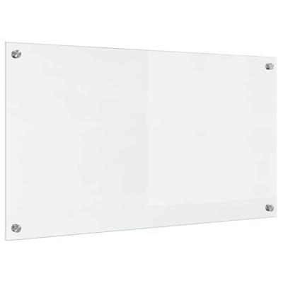 VidaXL Keuken achterwand doorzichtig 90 x 50 cm gehard glas