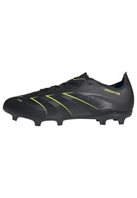 adidas Predator League Gras / Kunstgras Voetbalschoenen (MG) Zwart Donkergrijs Neongeel