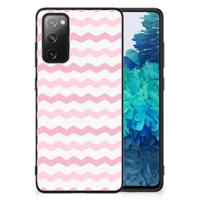 Samsung Galaxy S20 FE Back Case Waves Roze - thumbnail