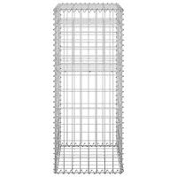 VidaXL Schanskorf palen 2 st 40x40x100 cm ijzer - thumbnail