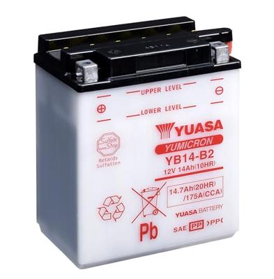 YUASA Batterij "yb14-b2 battery yb14-b2 standard without sp