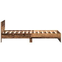 Bedframe met Hoofdeinde Oud Hout 100 x 200 cm Bewerkt hout - thumbnail