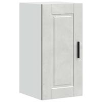 Keukenwandkast Porto bewerkt hout betongrijs - thumbnail