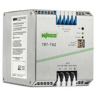 WAGO 787-742 DIN-rail netvoeding 24 V 20 A 480 W Aantal uitgangen:1 x Inhoud 1 stuk(s)