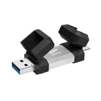 Silicon Power SP256GBUC3C51V1S USB flash drive 256 GB USB Type-A / USB Type-C 3.2 Gen 1 (3.1 Gen 1) Zwart, Zilver - thumbnail
