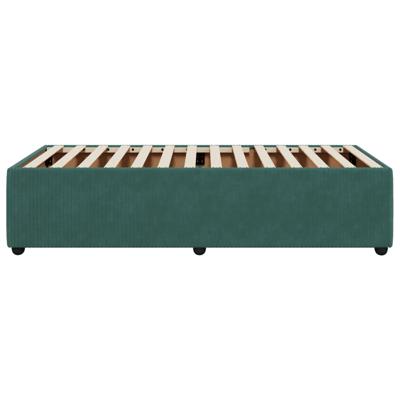 Bedframe zonder matras 140x200 cm fluweel donkergroen