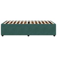Bedframe zonder matras 140x200 cm fluweel donkergroen - thumbnail