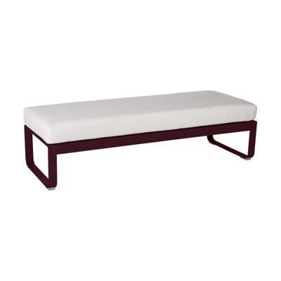 Fermob Bellevie 2-zitshocker Black Cherry - Off-White