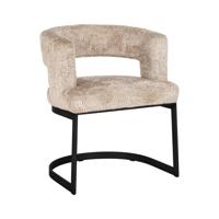 Richmond Eetkamerstoel 'Ellis' Chenille, kleur Beige - thumbnail