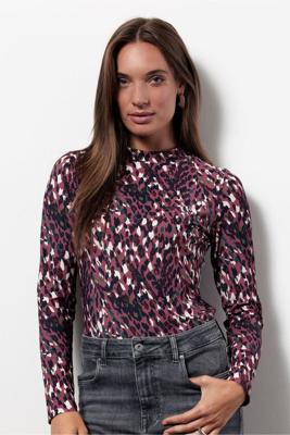 Studio Anneloes Faith Leopard Top 13358 T-shirt Lange Mouw 9997 Multi Color