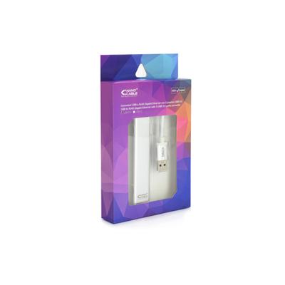 NANOCABLE 10.03.0403 netwerkadapter USB 3.0 + HUB 3xUSB 3.0 (Gigabit 10/100/1000 Mbps, Nintendo Switch, PC, laptop, Windows 10.8.7.XP, Vista, Mac OS en Linux), 15 cm