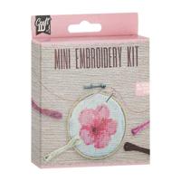 Creative Craft Group Mini borduurset bloem - incl. naald en draad - thumbnail