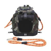 Draagtas - M PETS - REMIX 2 in 1 Camouflage & Oranje - 41 x 28 x 28 cm - Opvouwbaar - Lichtgewicht - Harnasgordel - thumbnail