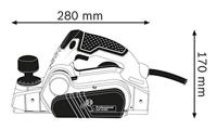 Bosch Professional GHO 26-82 D Elektrische schaafmachine Incl. koffer Schaafbreedte: 82 mm 710 W Felsdiepte (max.): 9 mm - thumbnail