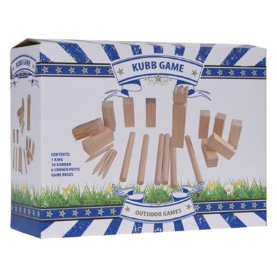 Kubb spel groot hout 21-delig Kubb spel groot hout 21-delig