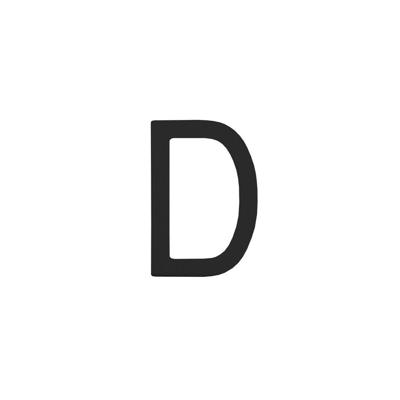 Intersteel Huisletter 100mm - mat zwart Intersteel Huisletter 100mm - mat zwart