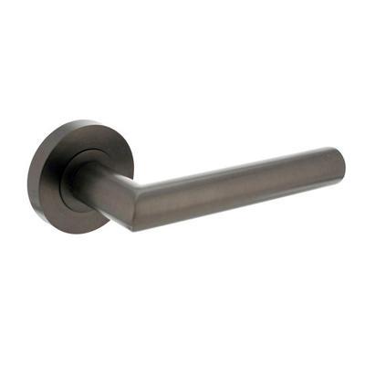 Intersteel Deurkruk Bastian op rozet geveerd - antraciet