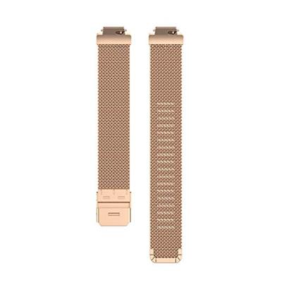 Fitbit Inspire Milanese bandje met gesp - Maat: Large - Champagne Goud Fitbit Inspire Milanese bandje met gesp - Maat: Large - Champagne Goud