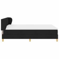 Boxspringbed met matras creme 90x200 cm stof Zwart 140 x 200 cm - thumbnail