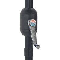 VidaXL Balkonparasol half met aluminium paal 300x155x223 cm zwart - thumbnail