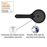 Wenko Doucheset Watersaving (Zwart) - thumbnail