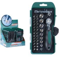 Brüder Mannesmann Dop- en bitset 38 dlg 1/4 (Hobby) - 29891 - thumbnail