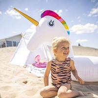 Swim Essentials Opblaasdier XXL 180 x 80 cm Eenhoorn wit - thumbnail