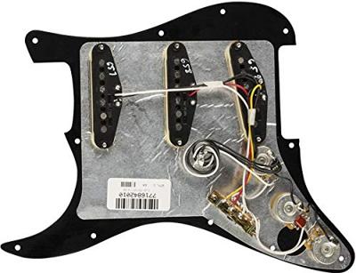 Fender Pre-Wired Strat PG Tex-Mex SSS Black